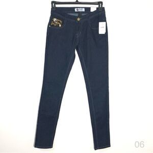 SP skinny slim streched low rise sequin jean